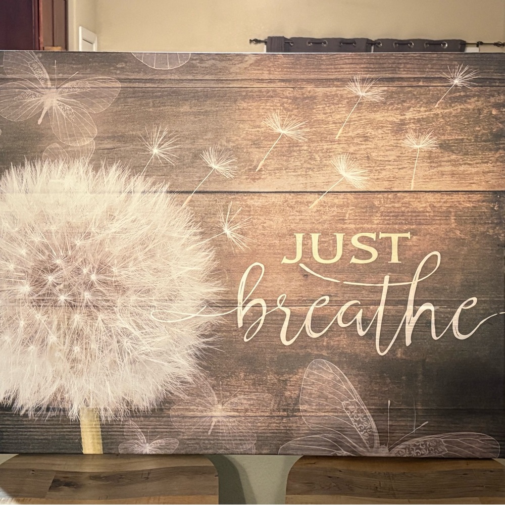 Home Wall Art: Just Breathe